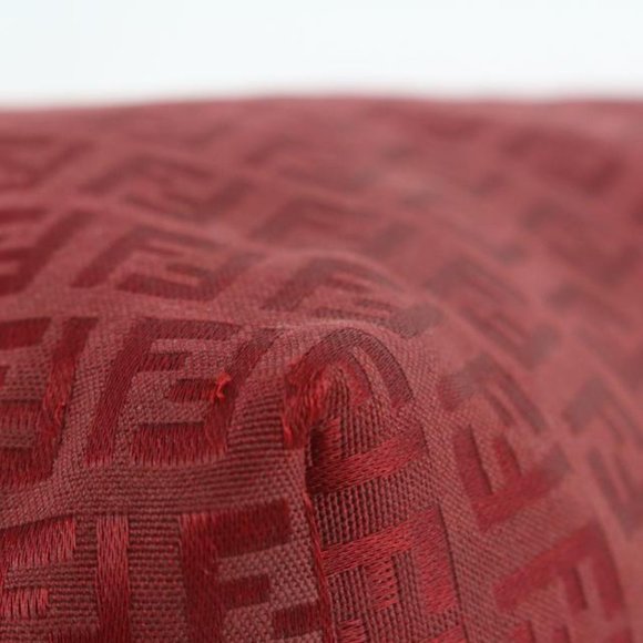 Fendi Burgundy Monogram FF Zucca Roll Tote Shopper Bag 112f15 - Picture 11 of 12